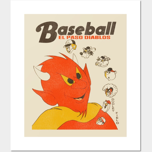 Defunct El Paso Diablos Baseball Wall Art by Defunctland